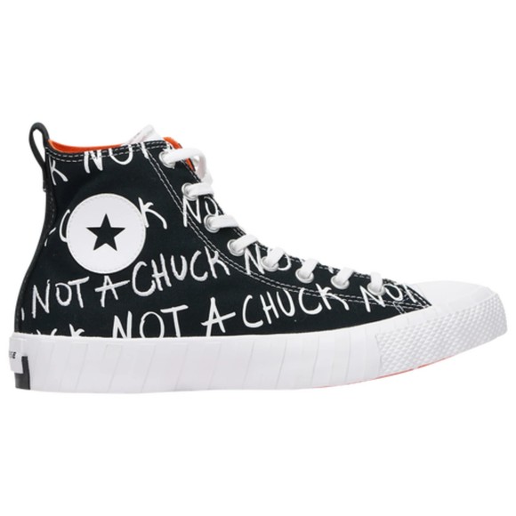 CONVERSE BLACK/WHITE MEN CANVAS NOT A CHUCK HIGH TOP BASKETBALL SNEAKERS NEW - Picture 8 of 14